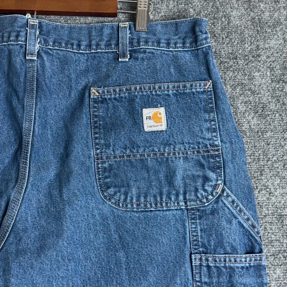 Carhartt FRB13 DNM Jeans Mens 40x30 FR Flame Resistant Carpenter Original Fit
